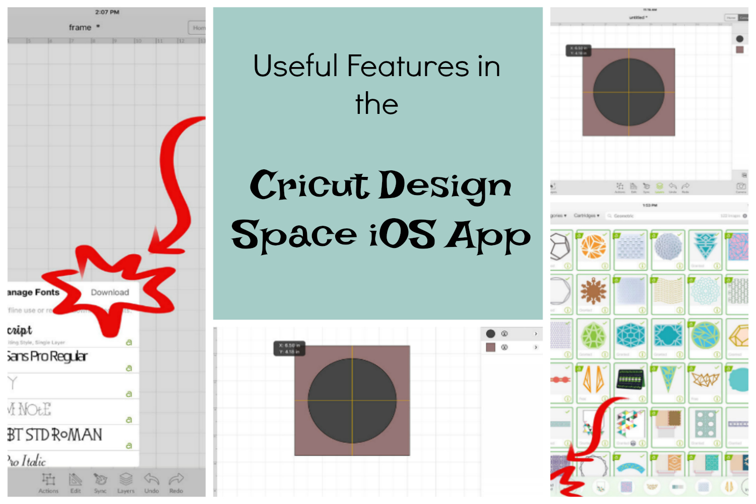 Download Useful Features of the Design Space iOS App - Cricut